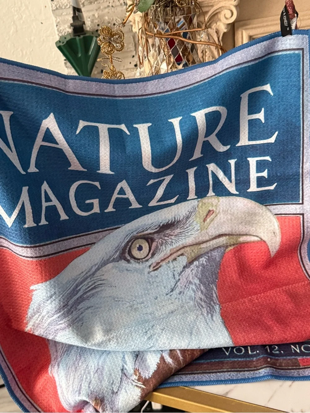 Double view Nature Magazine Eagle Print Towel